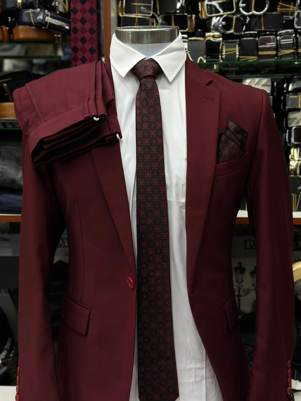 Maroon Suit