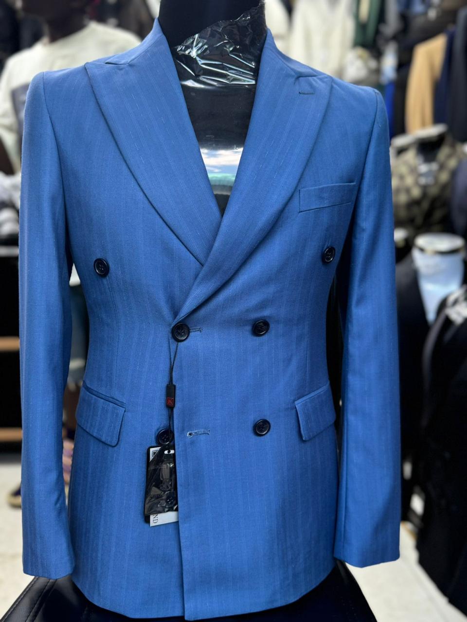 Double Breasted blue Suit
