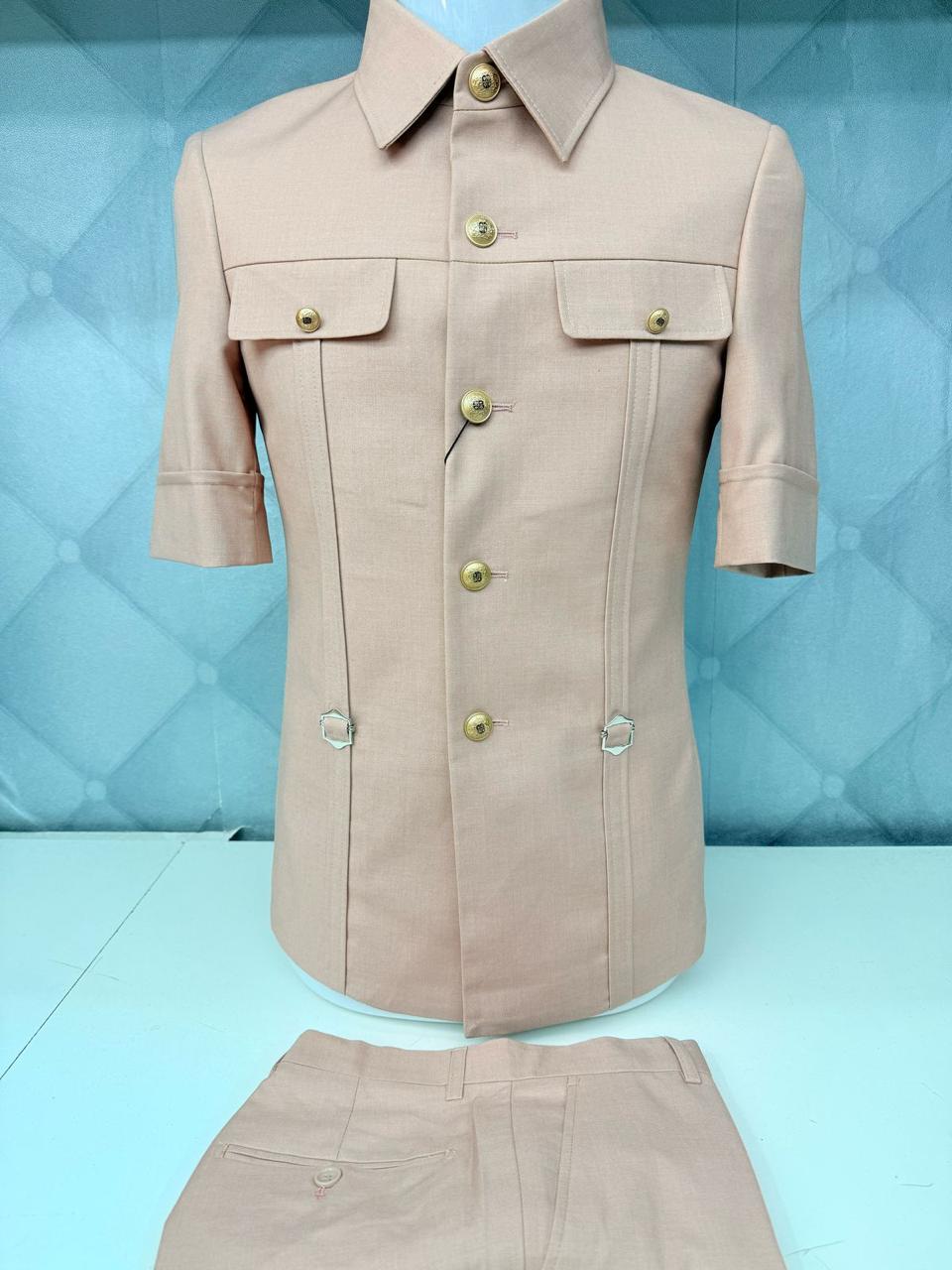 Safari Tan brown Suit